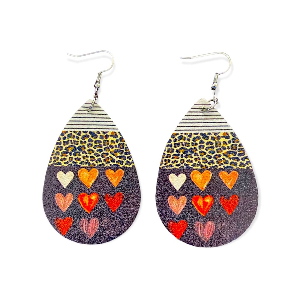 Faux Leather Earrings